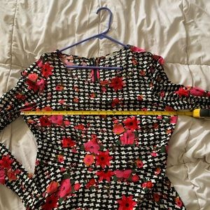 ModCloth herringbone floral dress